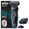 Braun Series 5 Elektrorasierer mit EasyClick Barttrimmer Aufsatz