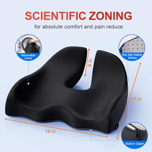 Benazcap Sitzkissen für Bürostuhl, Ergonomisches für Büro&Autostuhl